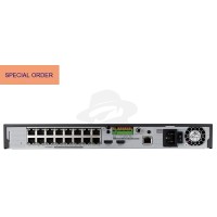 Hanwha 16 CH Q-Series NVR 128Mbps PoE HDMI & VGA 2 SATA Bays