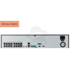 Hanwha 16 CH X-Series NVR 140Mbps 16 PoE HDMI & VGA 4 SATA Bays